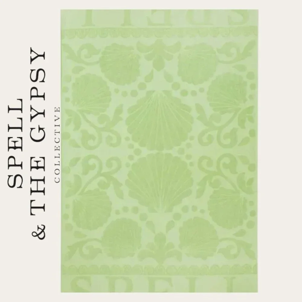 NWT Spell Seashell Beach Towel in Pistachio